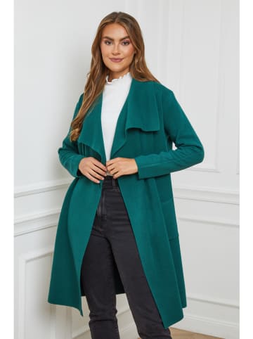 Soft Cashmere Cardigan in Grün