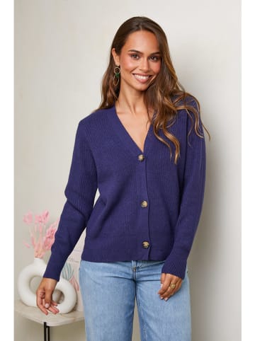 Soft Cashmere Cardigan in Dunkelblau