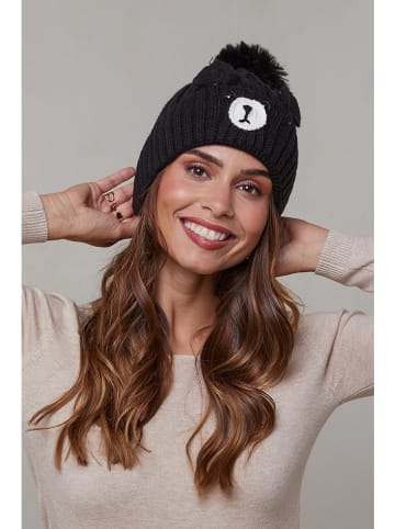 Soft Cashmere Czapka w kolorze czarnym