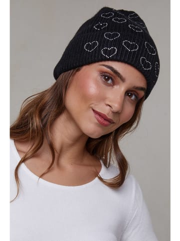 Soft Cashmere Czapka w kolorze czarnym