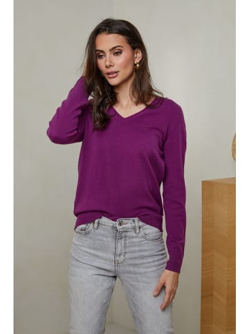 Soft Cashmere Pullover in Violett