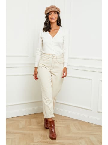 Soft Cashmere Cardigan in Weiß