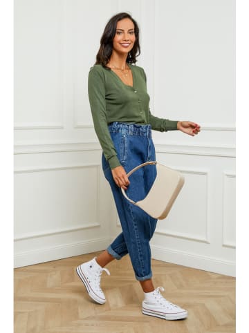 Soft Cashmere Cardigan in Khaki