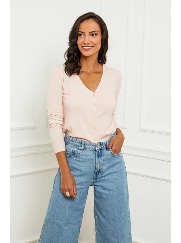 Soft Cashmere Cardigan in Rosa
