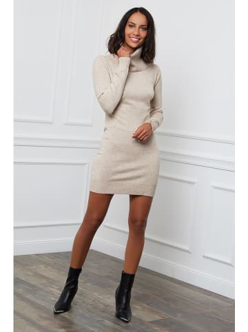 Soft Cashmere Strickkleid in Beige
