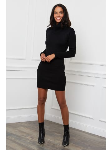 Soft Cashmere Strickkleid in Schwarz
