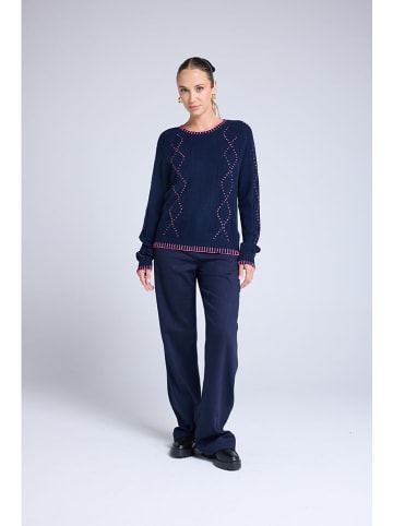 Maison Héritage Cashmere Kaschmir-Pullover in Dunkelblau