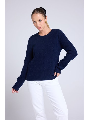 Maison Héritage Cashmere Kaschmir-Pullover in Dunkelblau