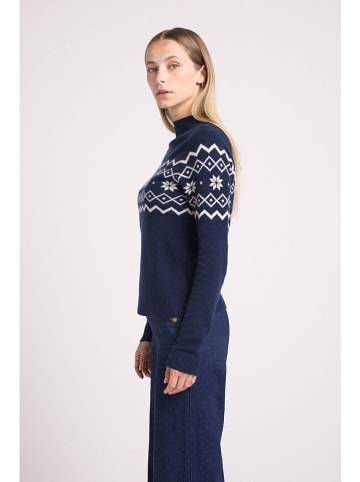 Maison Héritage Cashmere Kaszmirowy sweter w kolorze granatowym