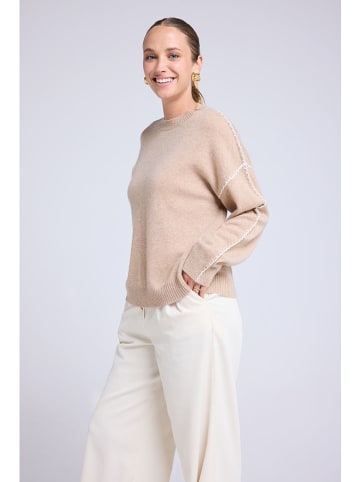 Maison Héritage Cashmere Kaschmir-Pullover in Beige