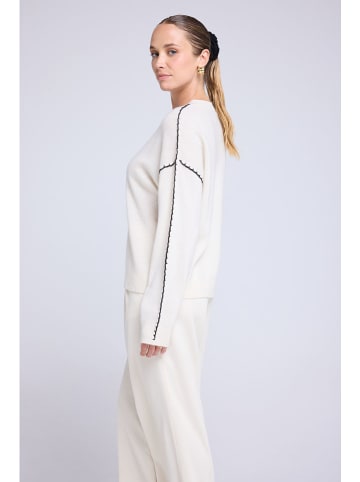 Maison Héritage Cashmere Kasjmieren trui crème