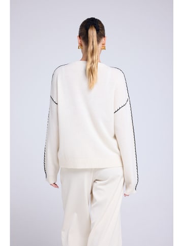 Maison Héritage Cashmere Kasjmieren trui crème