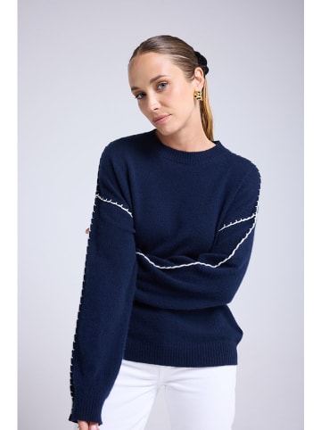 Maison Héritage Cashmere Kasjmieren trui donkerblauw