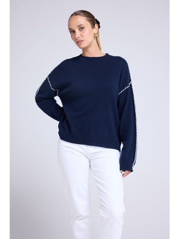 Maison Héritage Cashmere Kasjmieren trui donkerblauw