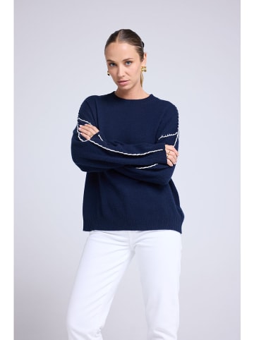 Maison Héritage Cashmere Kasjmieren trui donkerblauw