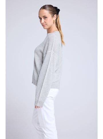 Maison Héritage Cashmere Kaschmir-Pullover in Grau