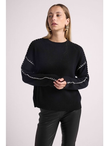 Maison Héritage Cashmere Kaszmirowy sweter w kolorze czarnym