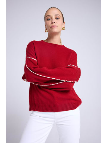 Maison Héritage Cashmere Kaschmir-Pullover in Rot