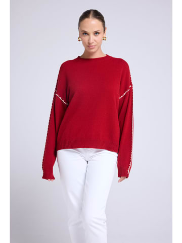 Maison Héritage Cashmere Kaschmir-Pullover in Rot