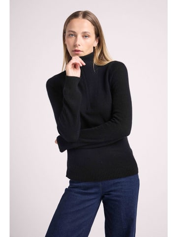 Maison Héritage Cashmere Kaschmir-Pullover in Schwarz