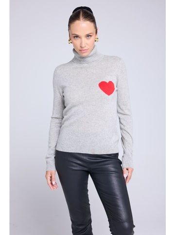 Maison Héritage Cashmere Kaschmir-Rollkragenpullover in Grau