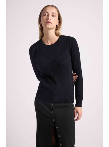 Maison Héritage Cashmere Kaschmir-Pullover in Schwarz