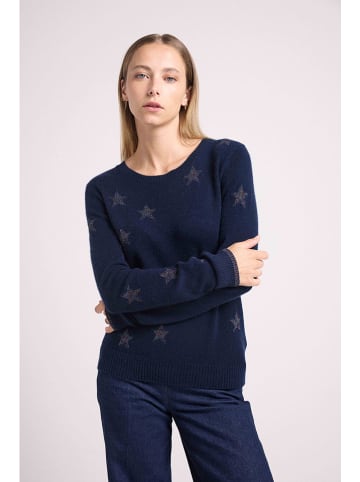Maison Héritage Cashmere Kaschmir-Pullover in Dunkelblau