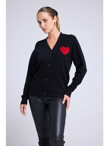 Maison Héritage Cashmere Kaszmirowy kardigan w kolorze czarnym