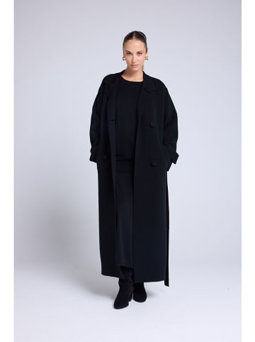 Maison Héritage Cashmere Mantel in Schwarz