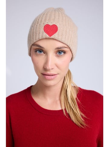 Maison Héritage Cashmere Kaschmir-Mütze in Beige