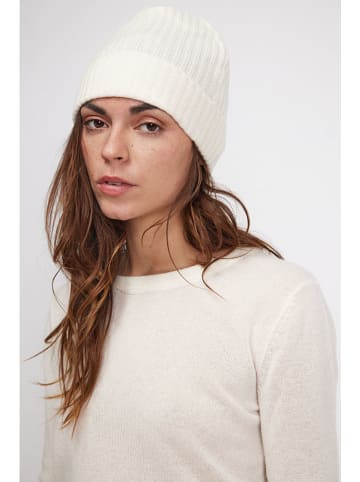 Maison Héritage Cashmere Kaschmir-Mütze in Creme