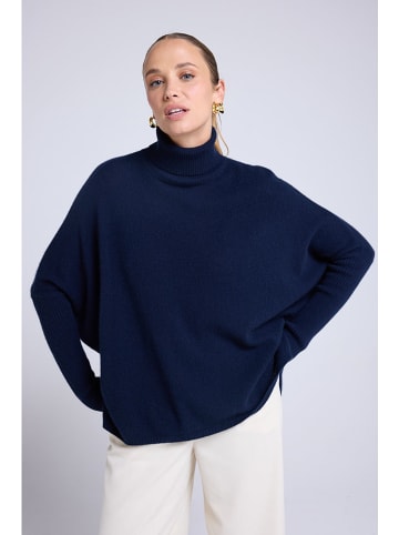 Maison Héritage Cashmere Kasjmieren coltrui donkerblauw