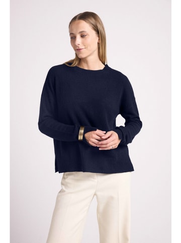 Maison Héritage Cashmere Kaszmirowy sweter w kolorze granatowym