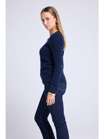 Maison Héritage Cashmere Kasjmieren trui donkerblauw