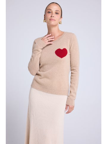 Maison Héritage Cashmere Kaschmir-Pullover in Beige