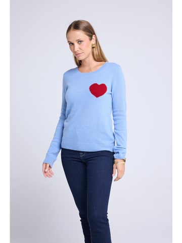 Maison Héritage Cashmere Kaschmir-Pullover in Hellblau