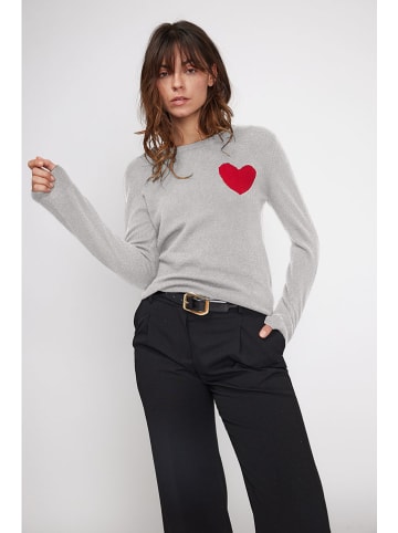 Maison Héritage Cashmere Kaschmir-Pullover in Grau