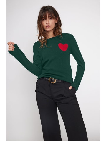 Maison Héritage Cashmere Kasjmieren trui donkergroen