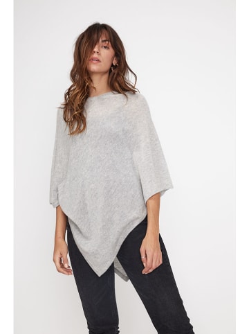 Maison Héritage Cashmere Kaschmir-Poncho in Grau