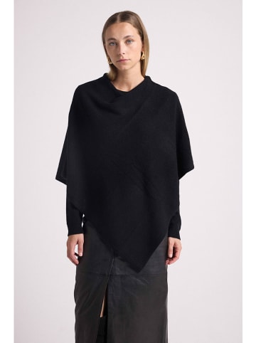 Maison Héritage Cashmere Kaschmir-Poncho in Schwarz