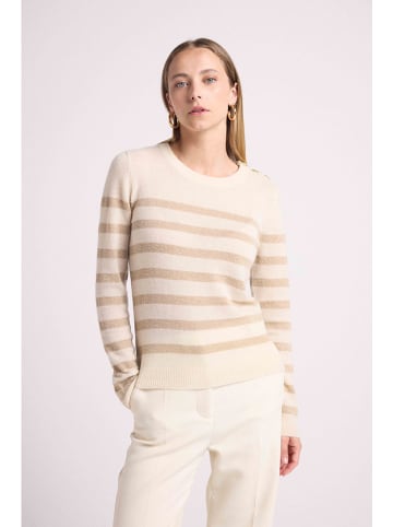 Maison Héritage Cashmere Kaszmirowy sweter w kolorze beżowym