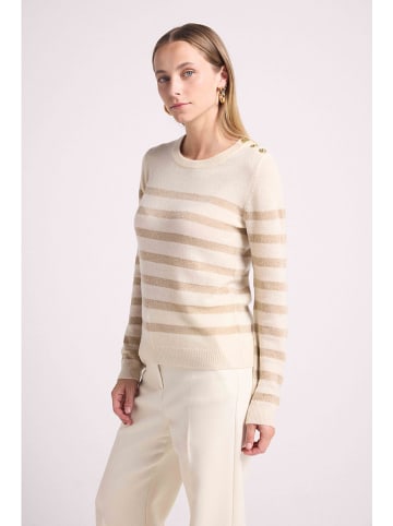 Maison Héritage Cashmere Kaszmirowy sweter w kolorze beżowym