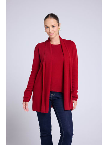 Maison Héritage Cashmere Kaschmir-Cardigan in Rot