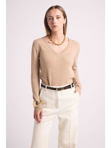 Maison Héritage Cashmere Kaschmir-Pullover in Beige