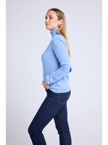Maison Héritage Cashmere Kasjmieren coltrui lichtblauw