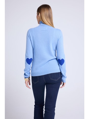 Maison Héritage Cashmere Kaschmir-Rollkragenpullover in Hellblau