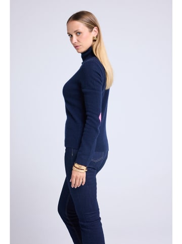 Maison Héritage Cashmere Kasjmieren coltrui donkerblauw