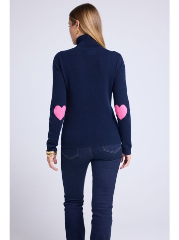 Maison Héritage Cashmere Kaschmir-Rollkragenpullover in Dunkelblau