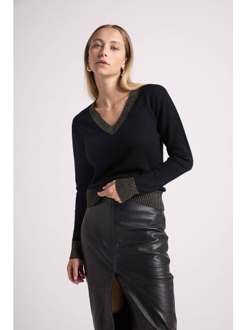 Maison Héritage Cashmere Kaschmir-Pullover in Schwarz