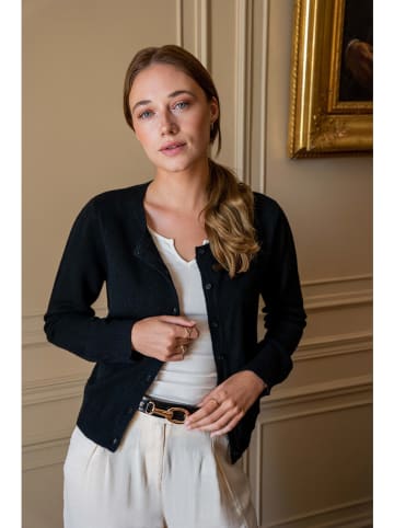 Maison Héritage Cashmere Kaschmir-Cardigan in Schwarz